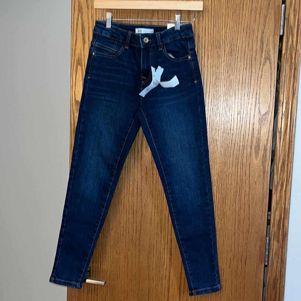 Zara Skinny Mid Rise Ankle Jeans
